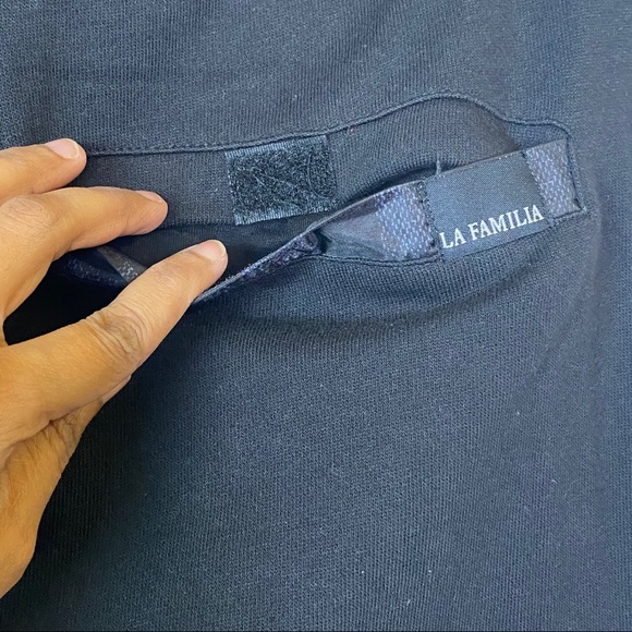 NWT Men’s La Familia Black Drawstring Joggers SweatPants - Picture 10 of 12